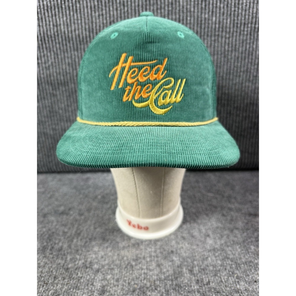 Howler Brothers Heed The Call Rope Hat Snapback Corduroy Green One Size
